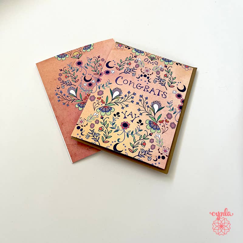 Congrats Card OMG Yay Greeting Card