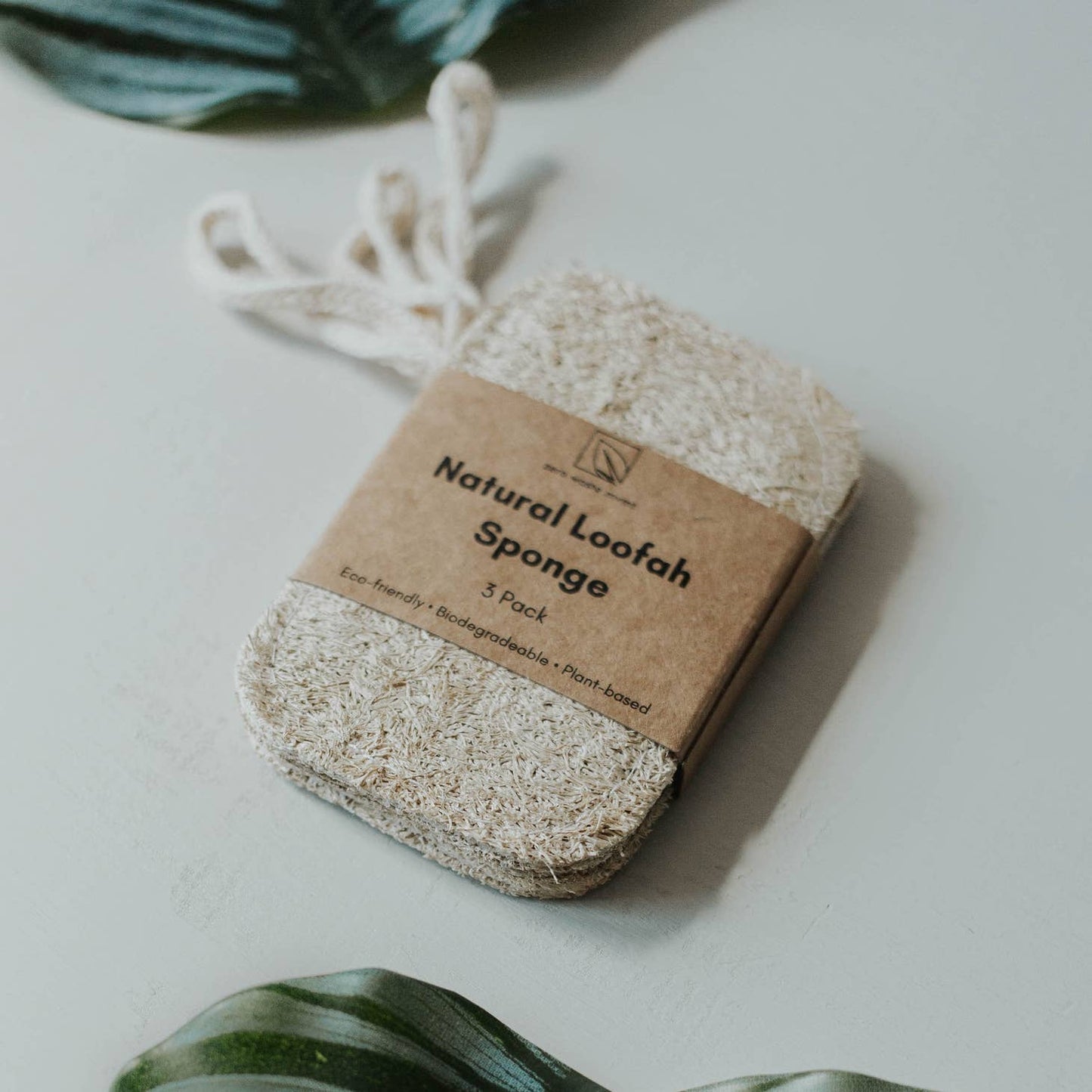 Natural Loofah Dish Sponge 3pk