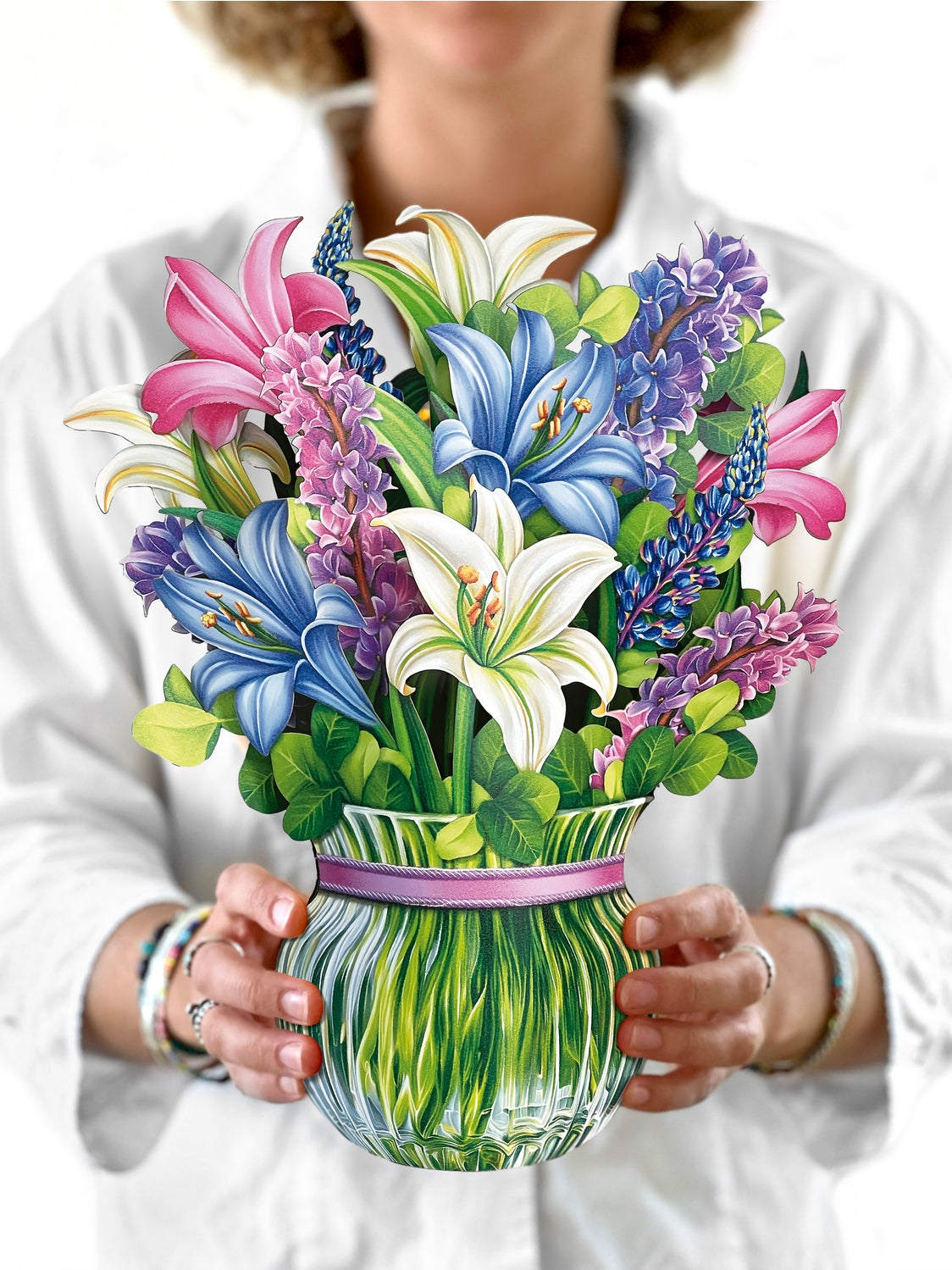 Lilies & Lupines Pop-Up Greeting Card