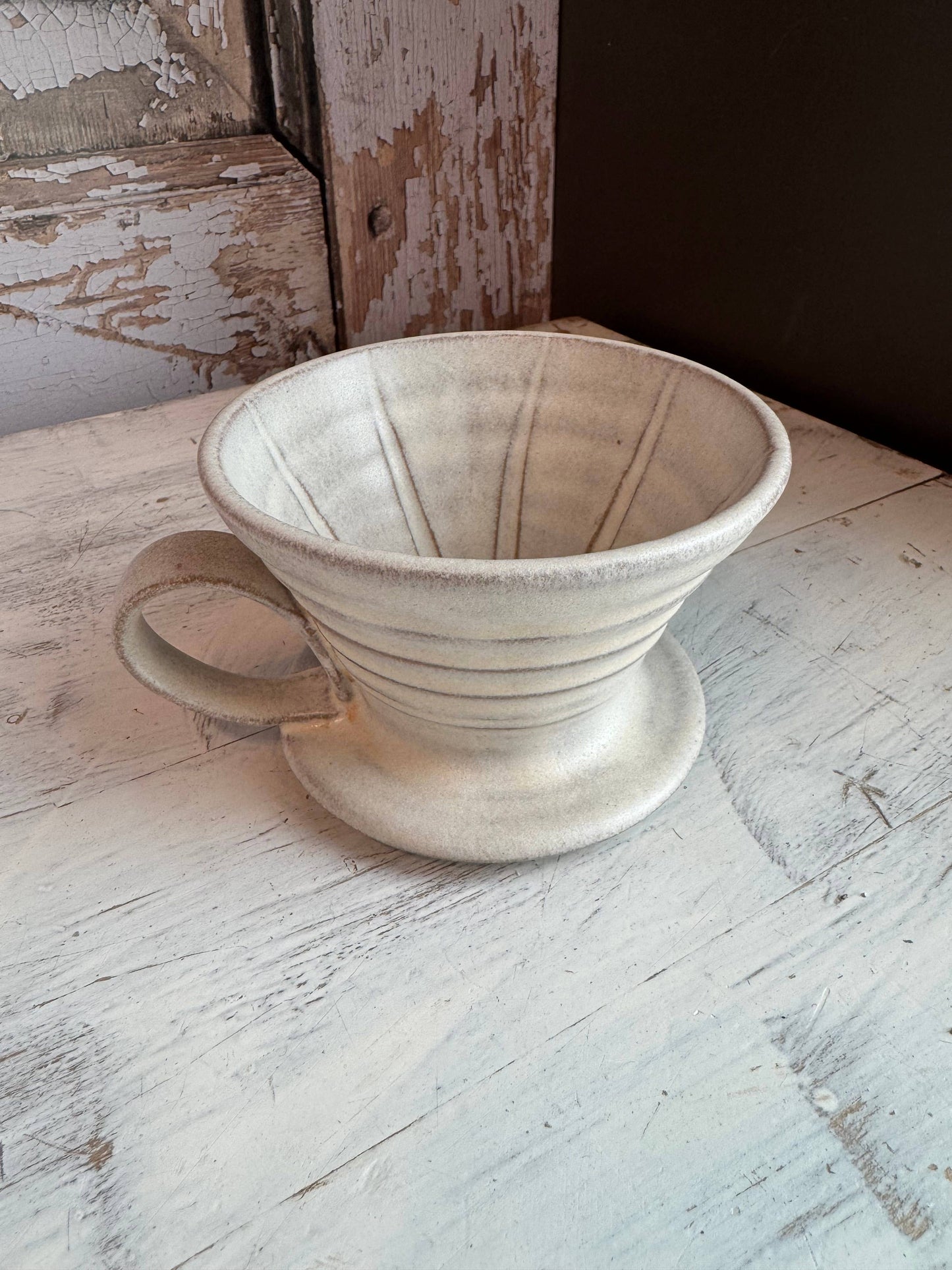 Handmade Ceramic V60 Coffee Dripper in 2 Color Options