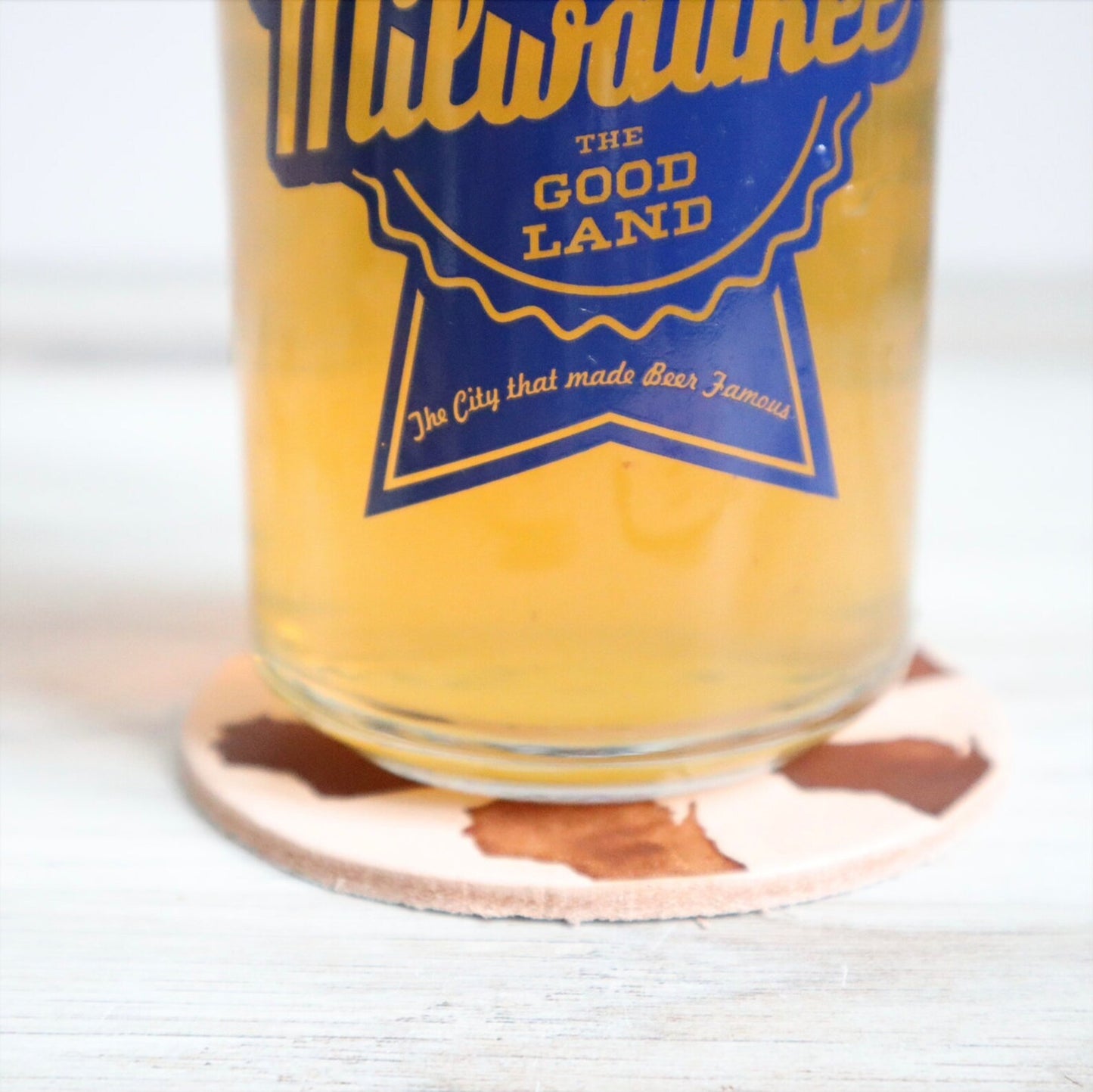 Leather Coasters by Blu Mountain Co