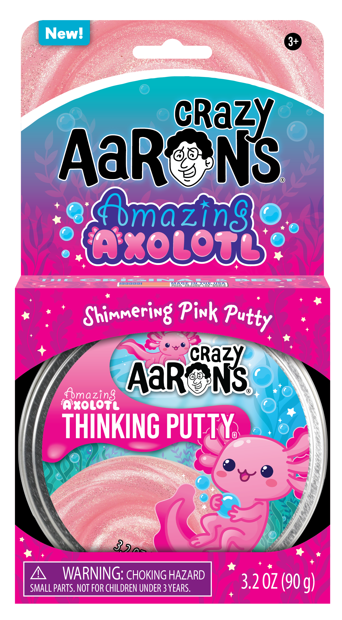 Amazing Axolotl Full Size 4" Thinking Putty