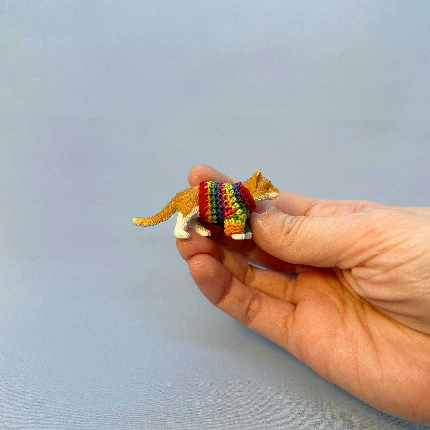 Orange and White Cat “Sweater Friend” Magnet