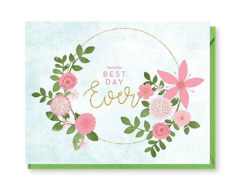 Best Day Ever Wedding Card by Doodle Bird Design