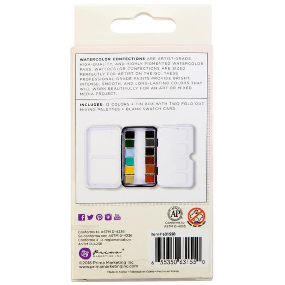 Prima Watercolor Confections Watercolor Pans - Woodlands