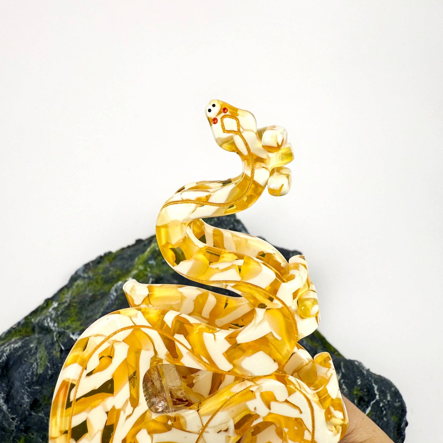 Cool Python Claw Clip, Yellow Snake Hair Clip