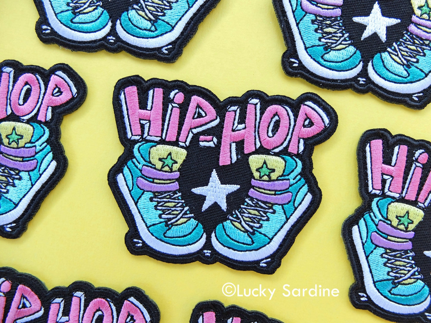 Hip-Hop Sneakers Embroidered Iron-on Patch