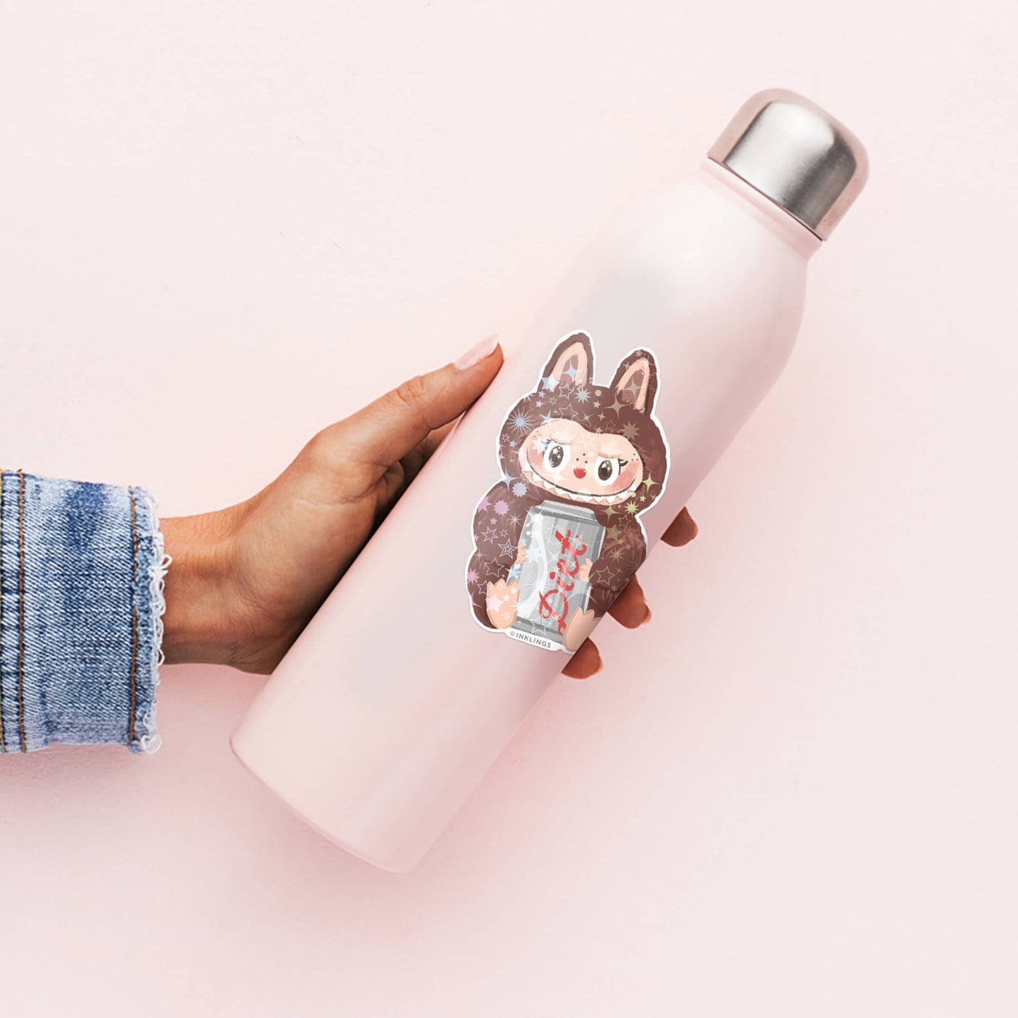 Holographic Vinyl Sticker - Labubu Monster
