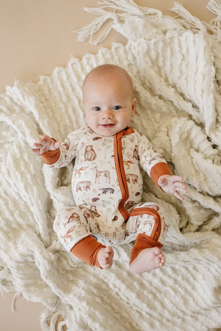 Forest Woodland Bamboo Zippy Pajamas