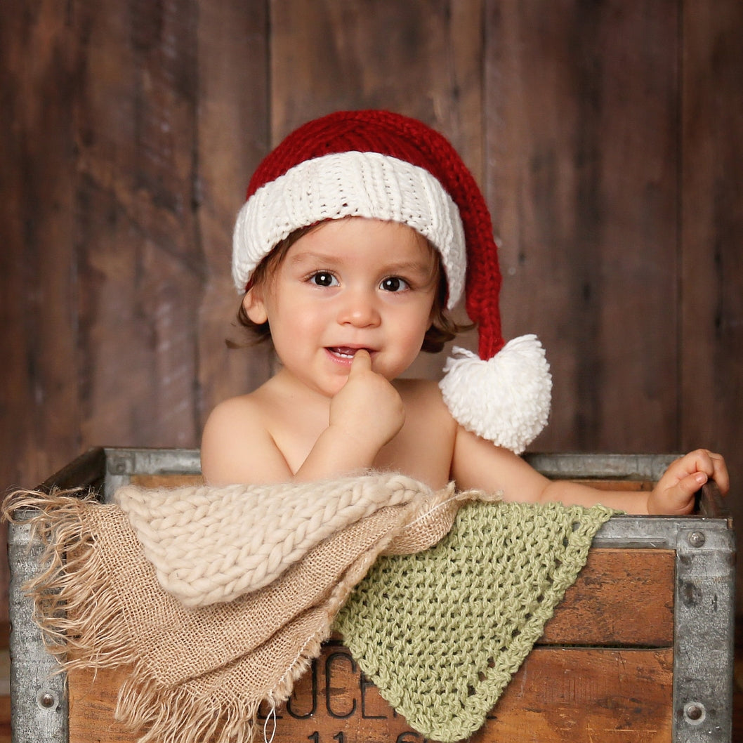 Knitted Nicholas Santa Hat