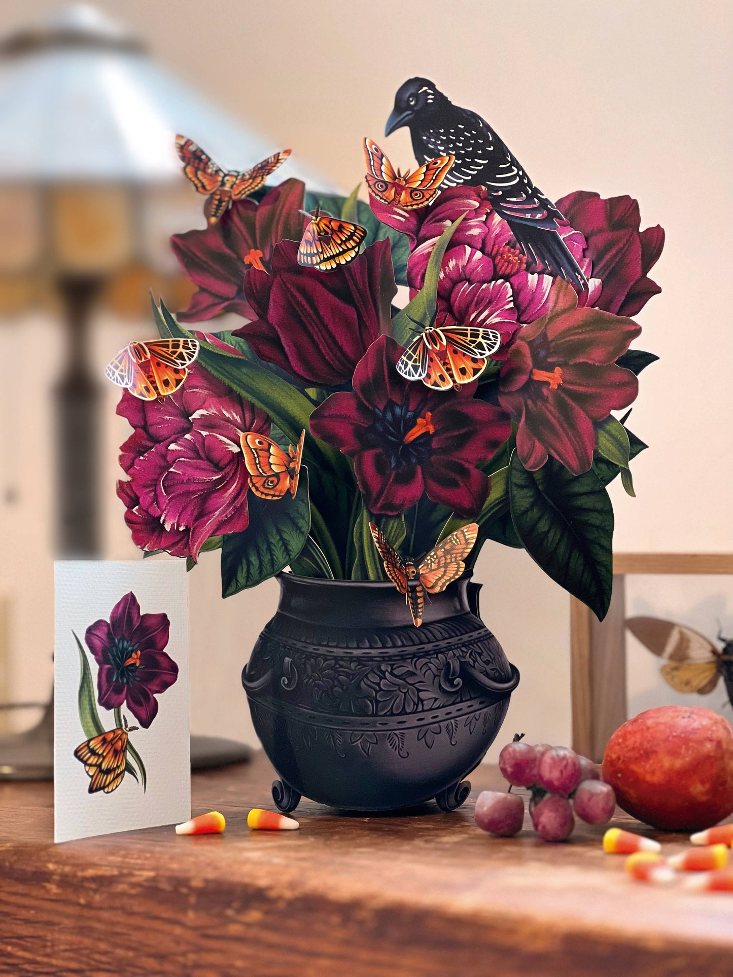 Moonlight Garden Pop-Up Greeting Card