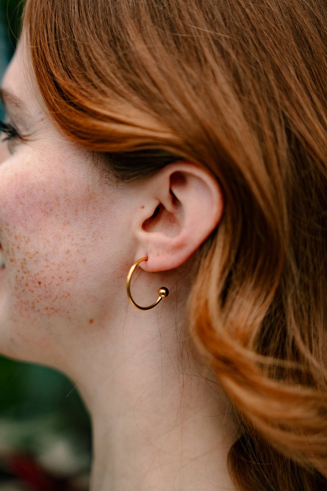 Magnolia Hoops - Amber