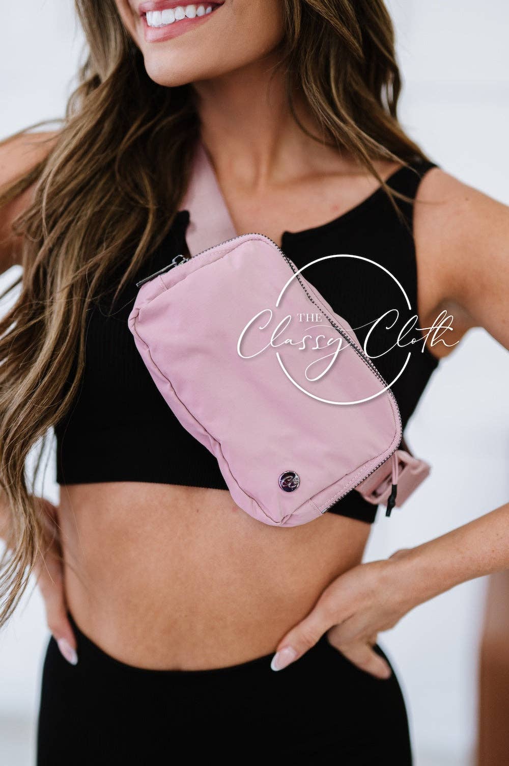 Nylon Belt Bag- Blush