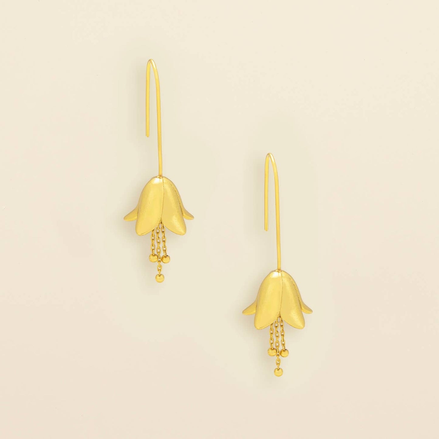 Refined Icon Earring - Lily Drop Earring/Gold