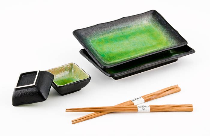 JPN GIFT SET: SUSHI SET – EMERALD GRADIENT GLAZE