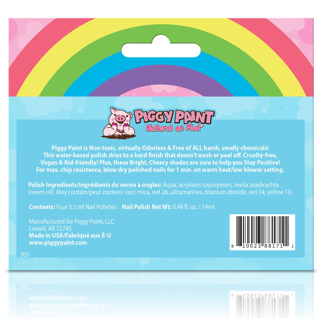 Piggy Paint Rainbow 4 Polish Box Set