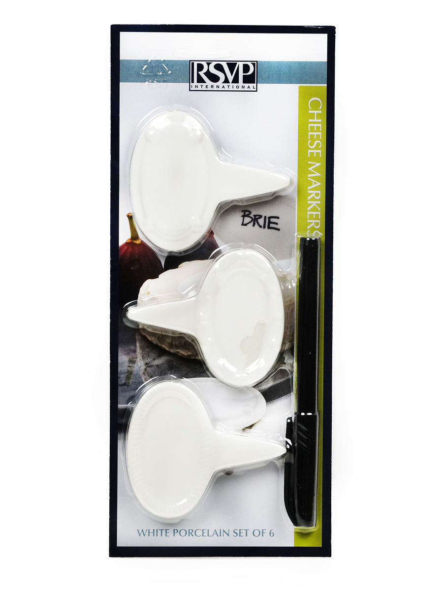 Set of 6 Oval Cheese Markers