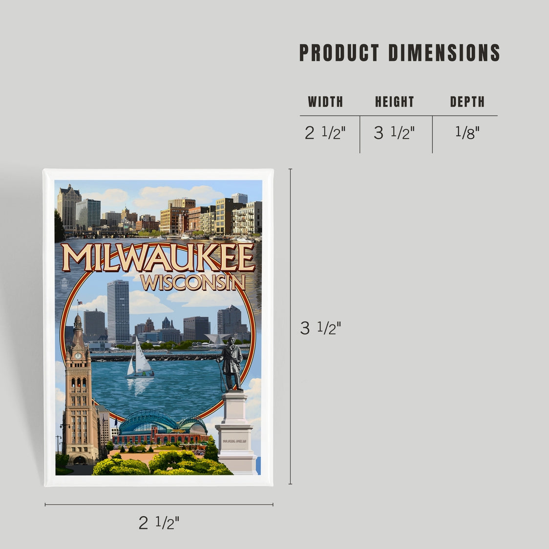 Milwaukee Montage Scenes Magnet