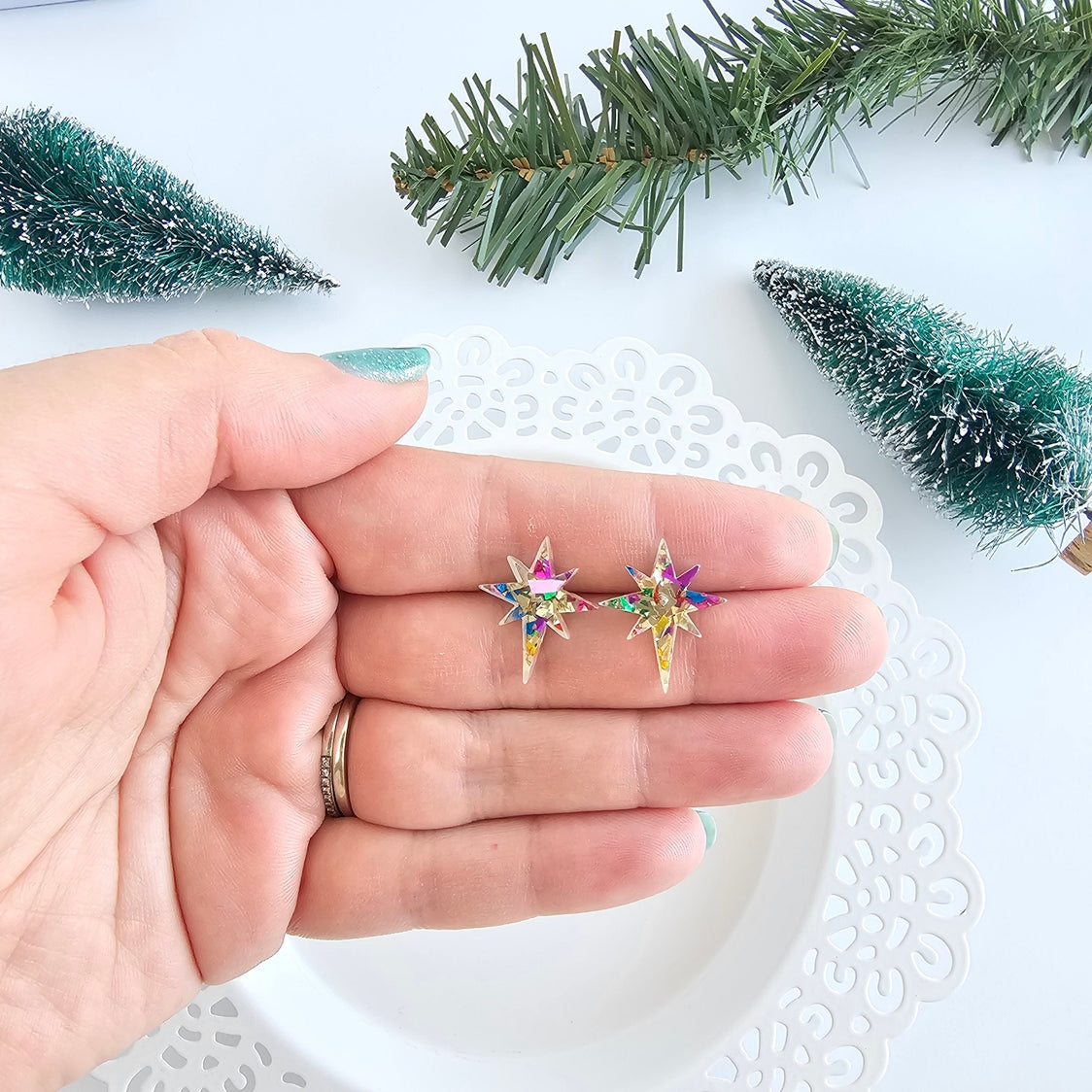 Star Of Bethlehem Stud Earrings