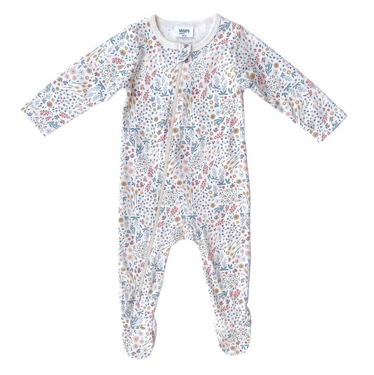 Mountain Meadow Cotton Footed Zip Romper