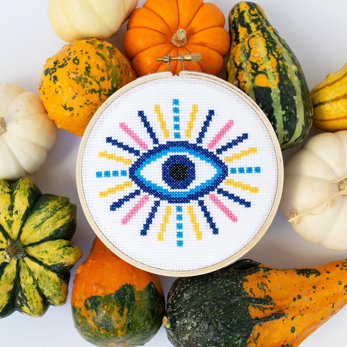 Evil Eye Cross Stitch Kit