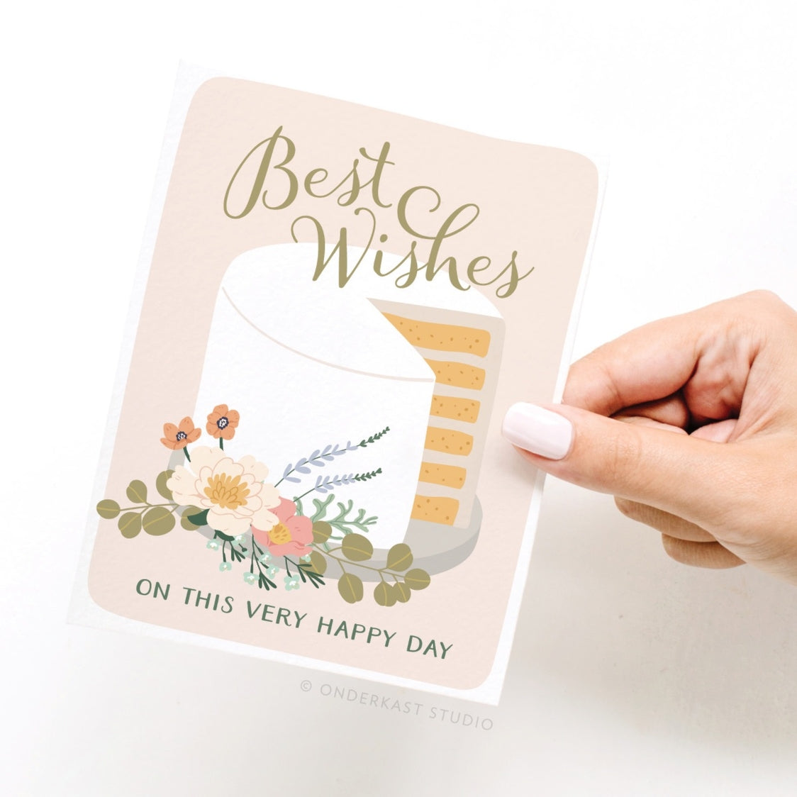 Best Wishes Cake Greeting Card