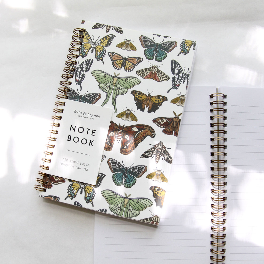 Butterfly + Moth Spiral Bound Notebook