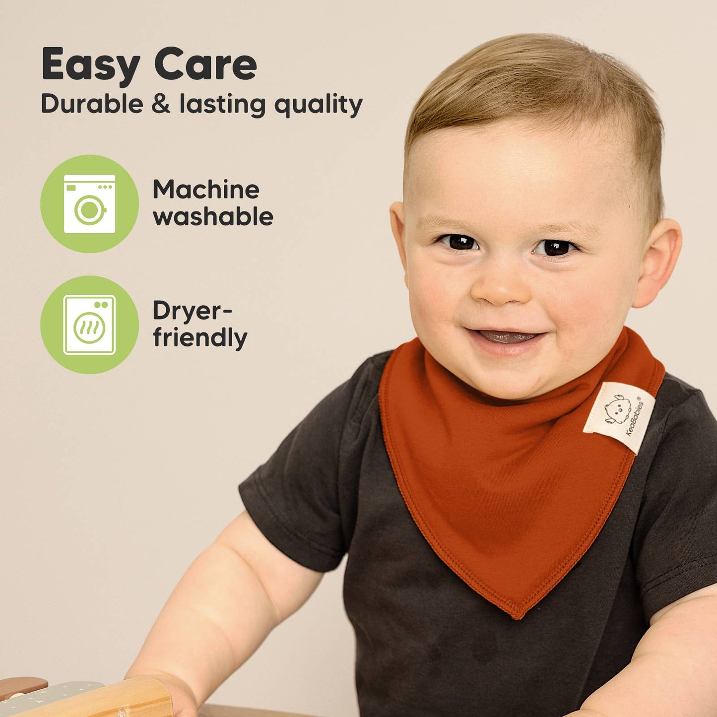 8-pack Baby Bandana Bibs for Boys and Girls