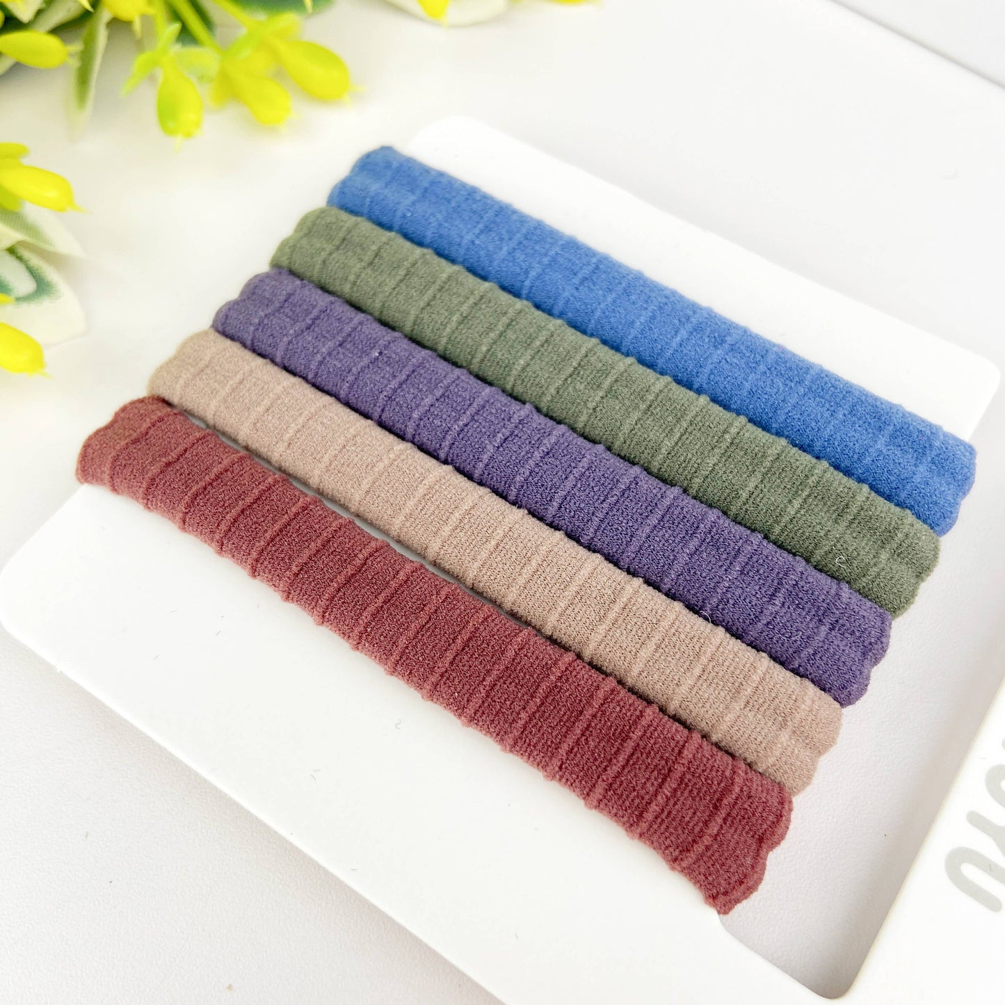 5pcs High elastic daily basic rubber band ponytail hair tie