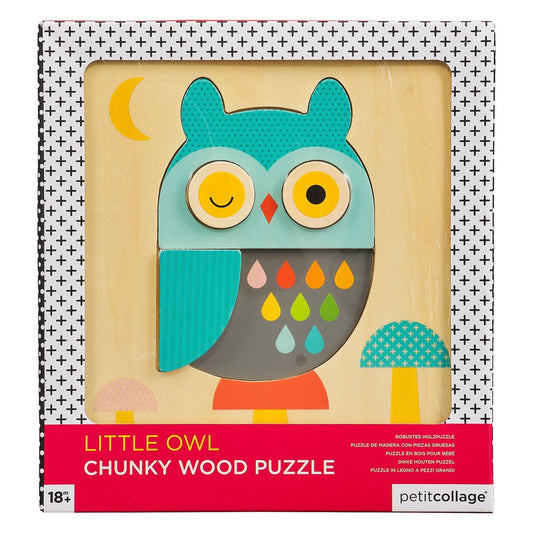 Chunky Wood Puzzle Little Owl