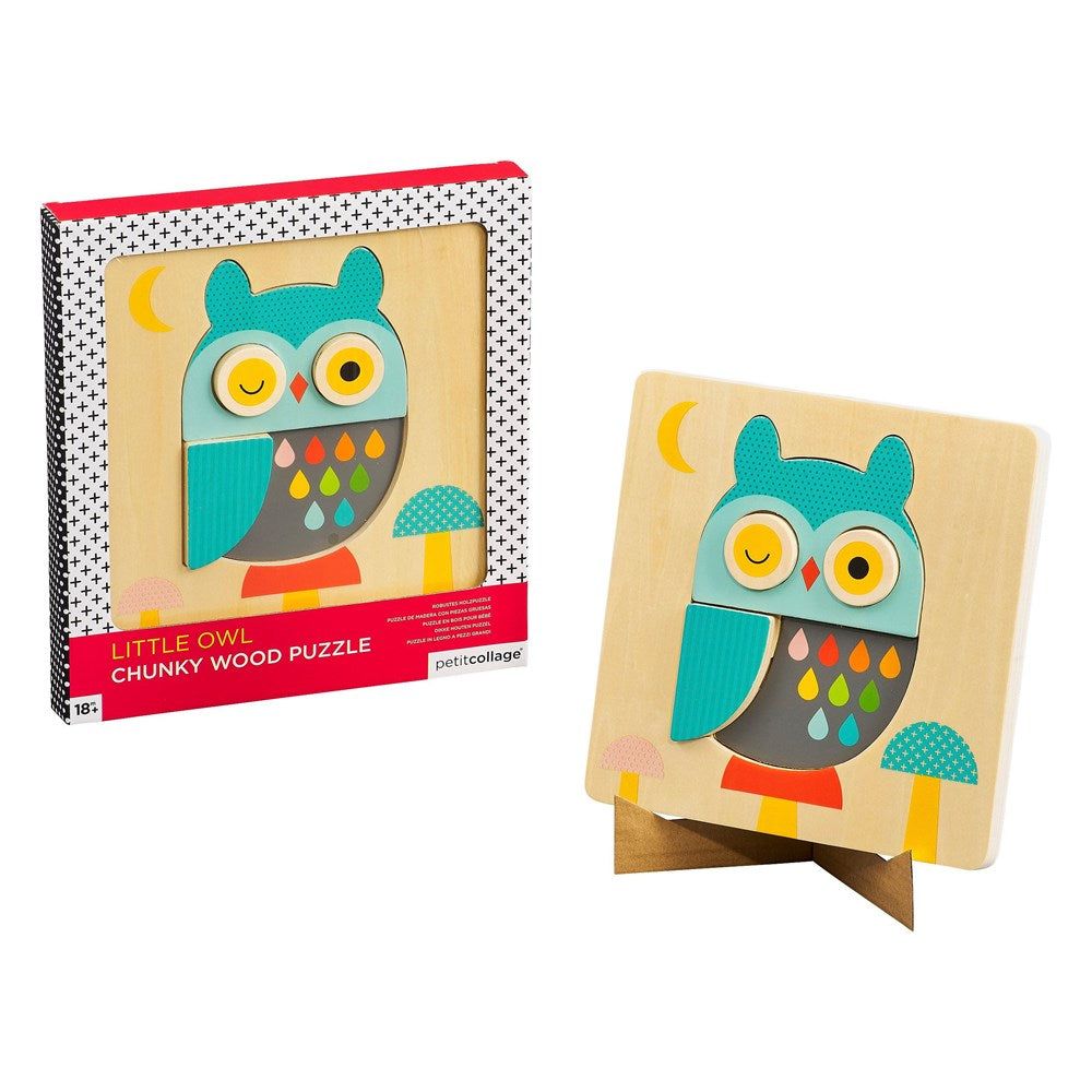 Chunky Wood Puzzle Little Owl