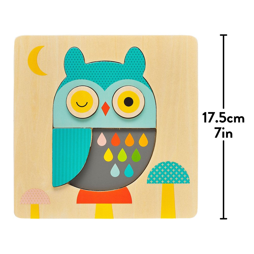 Chunky Wood Puzzle Little Owl