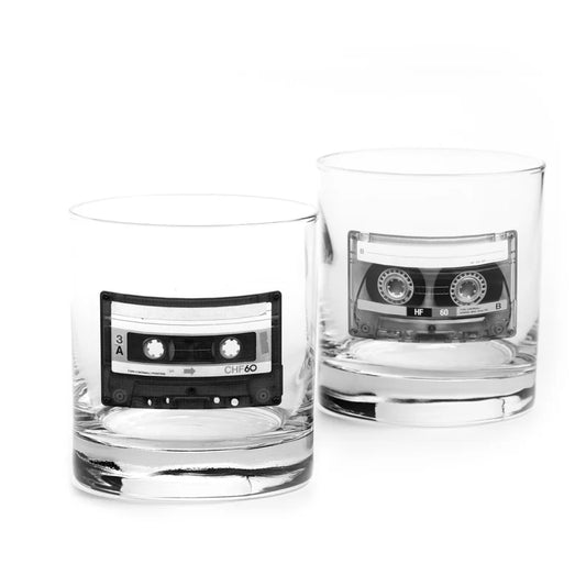 Retro Cassette Whiskey Glasses