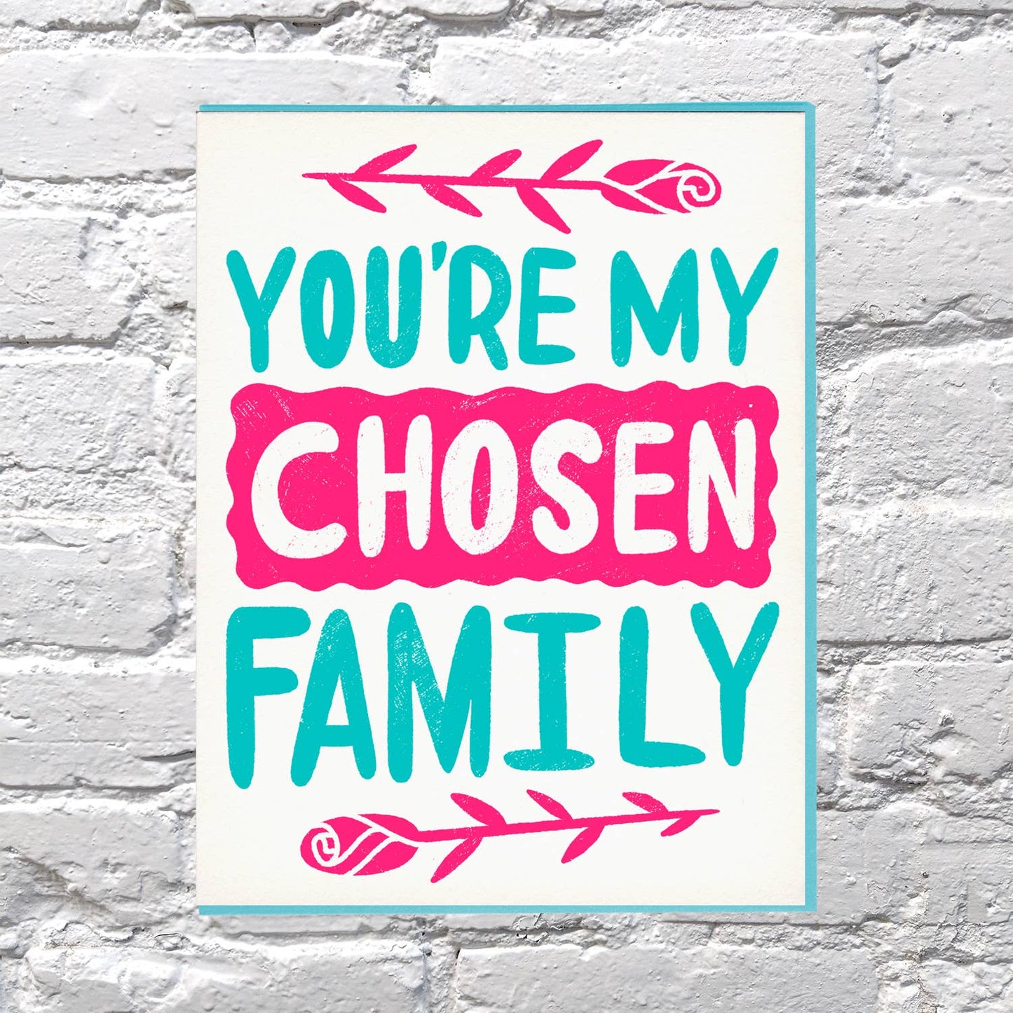 Chosen Family letterpress card