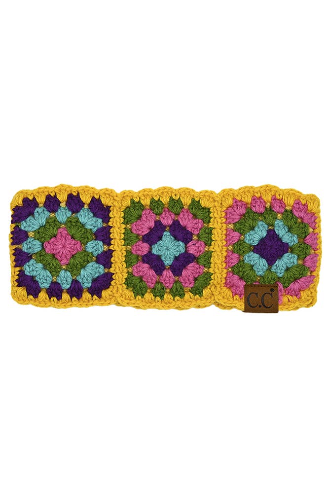 C.C Multi Color Crochet Handmade Headwrap