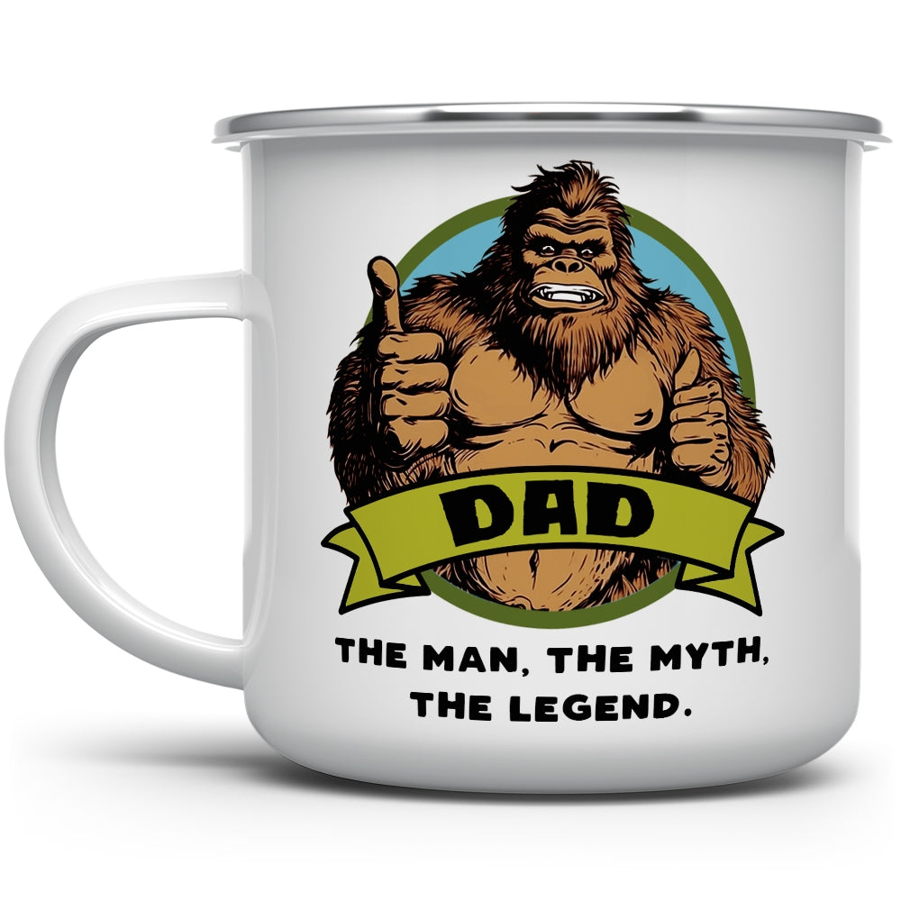 Bigfoot Sasquatch Dad Camping Mug