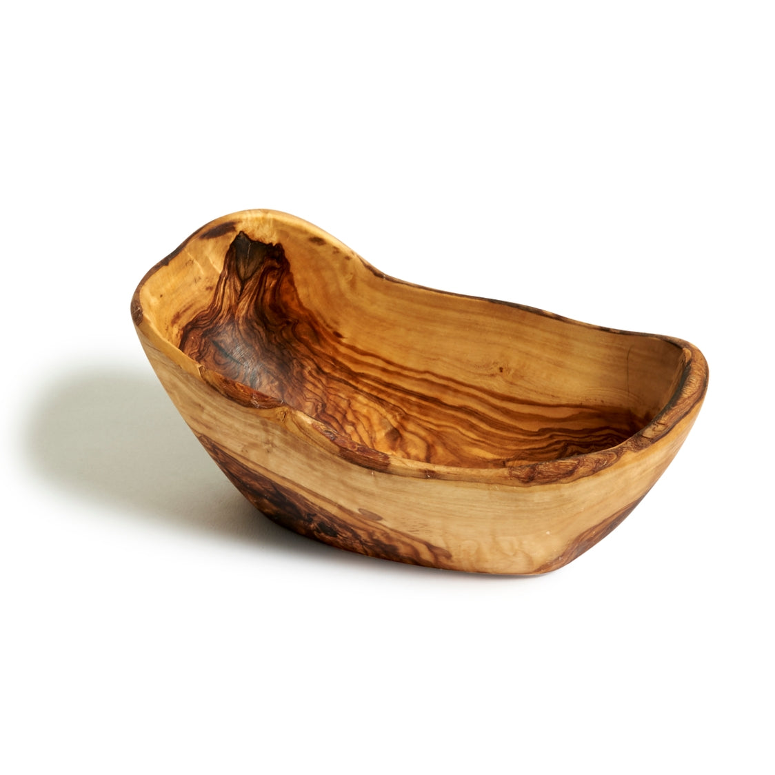 Rustic Olive Wood Snack Dish Small