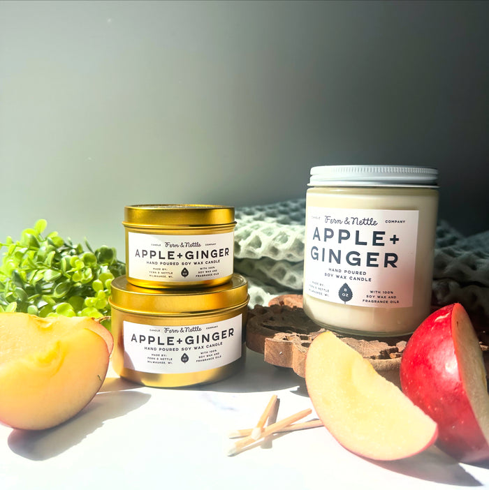 Fern & Nettle Apple+Ginger Candle