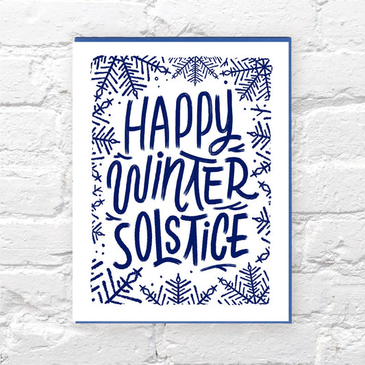 Winter Solstice Letterpress Card