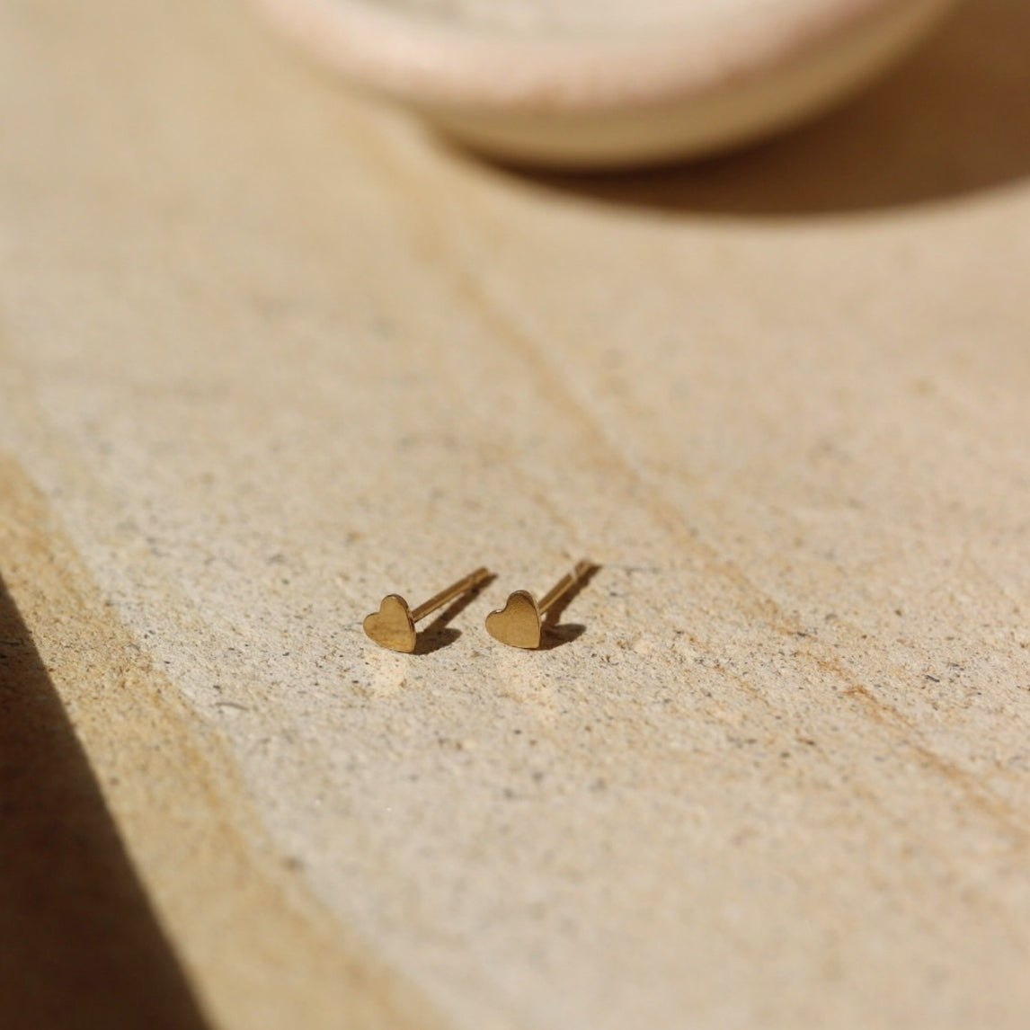 Tiny Heart Stud Earrings