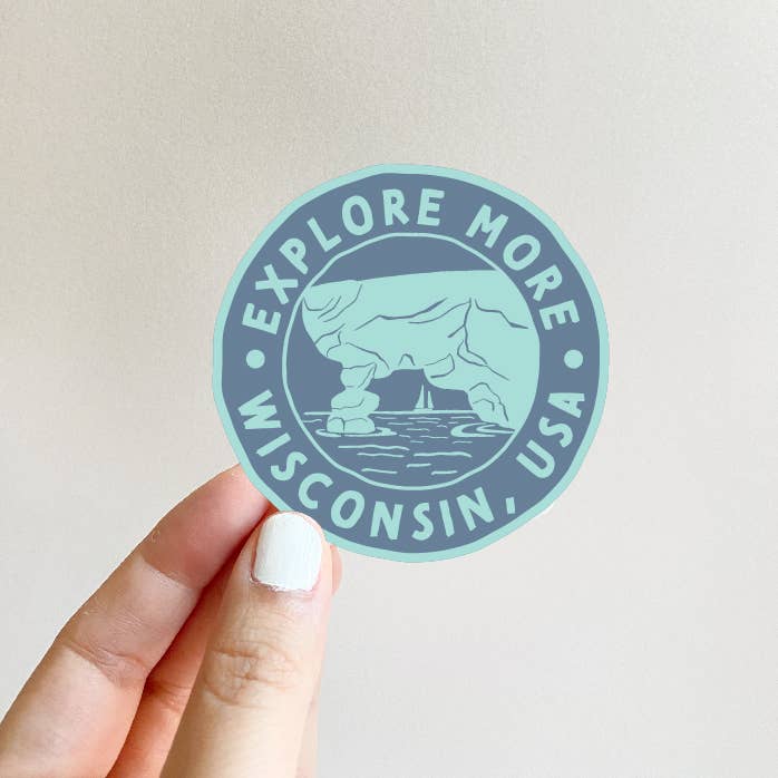 Explore More Wisconsin Souvenir Sticker