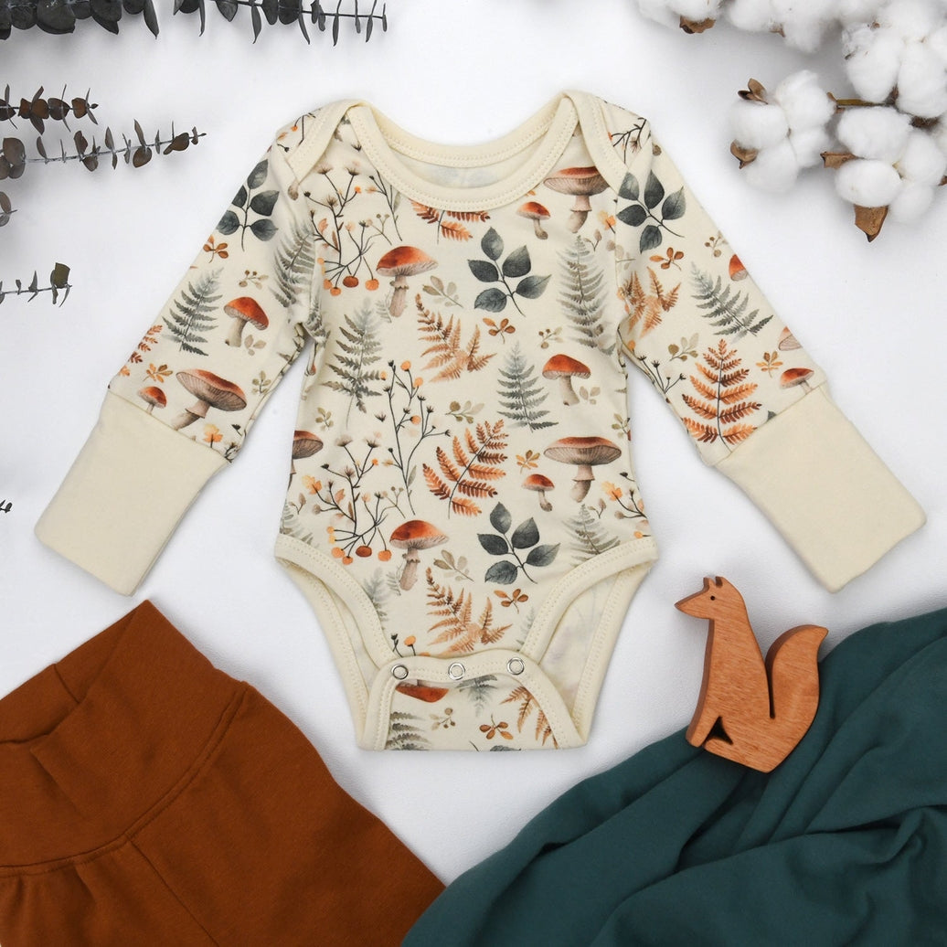 Organic Cotton Long Sleeve Baby Bodysuit