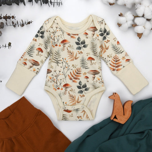 Organic Cotton Long Sleeve Baby Bodysuit
