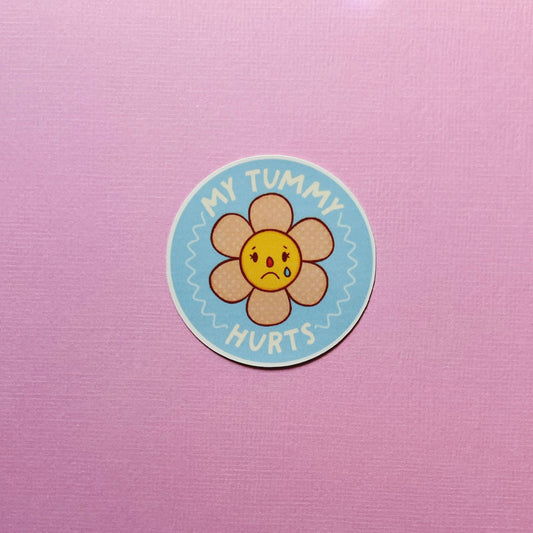 My Tummy Hurts Sticker