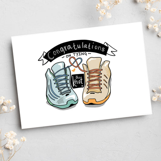 Gym Shoes Wedding Card