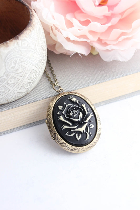 Rose Cameo Locket