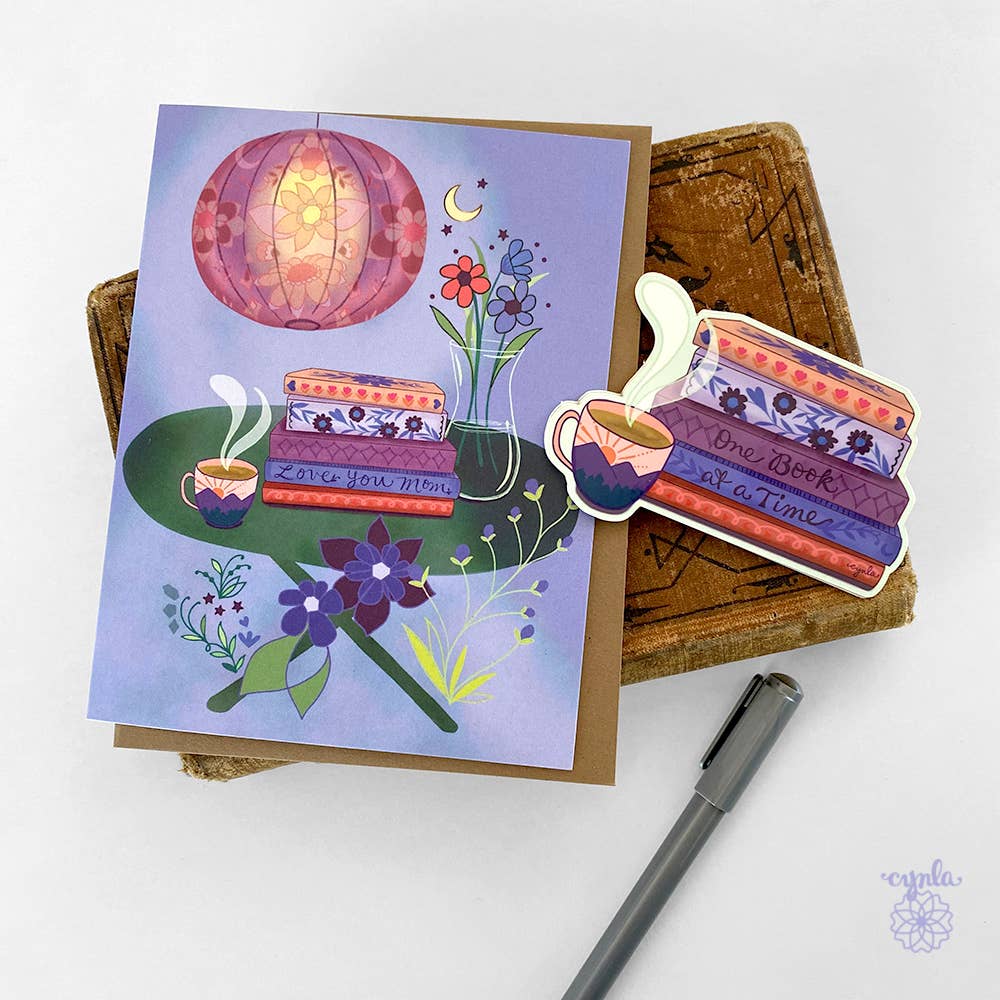 Books Mothers Day Card