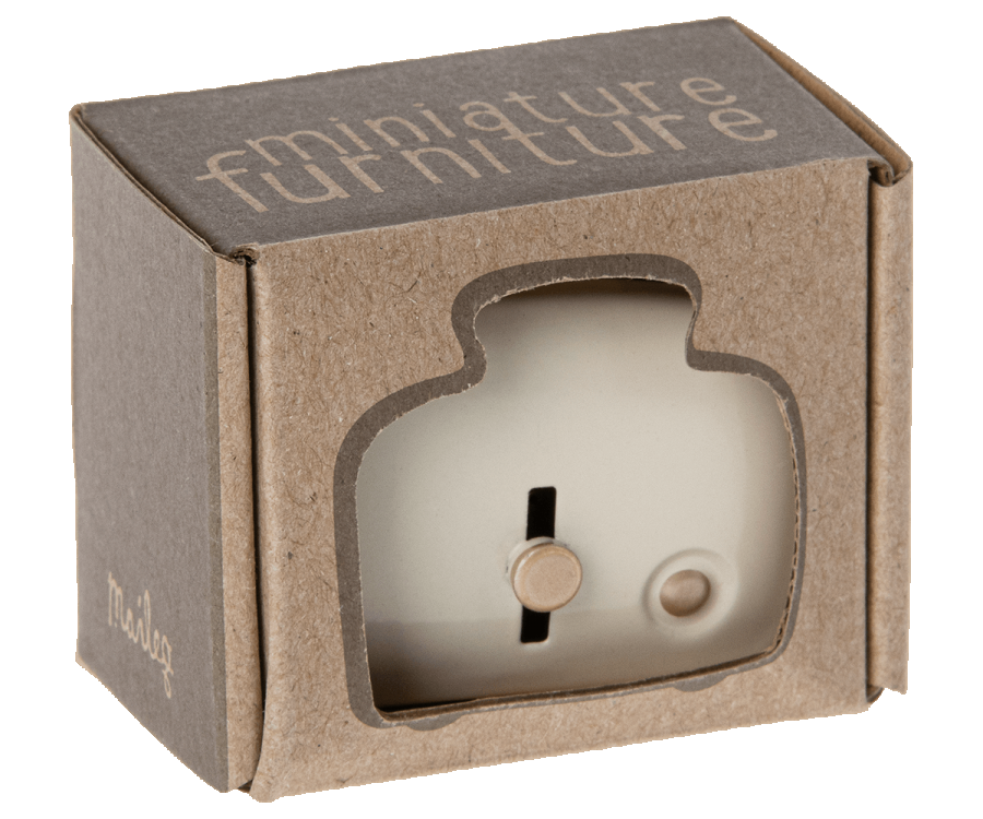 Miniature Toaster with Bread - Cream