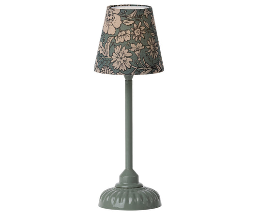 Miniature Vintage Floor Lamp Small Dark Mint