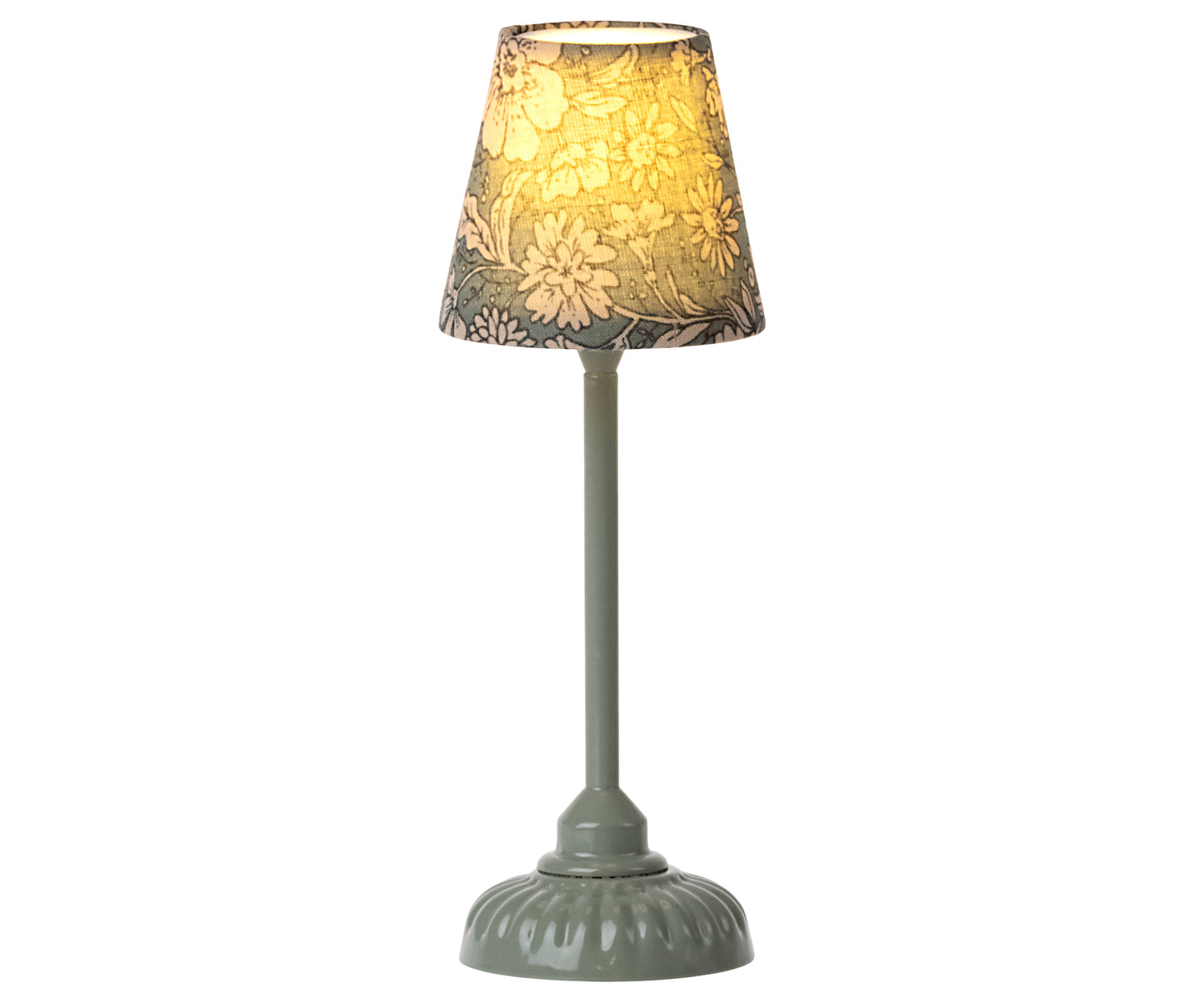 Miniature Vintage Floor Lamp Small Dark Mint